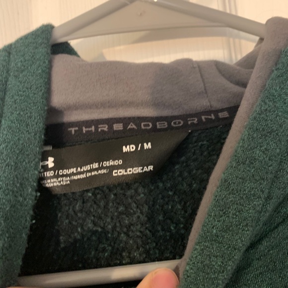 Green Under Armour Hoodie Sweatshirt - Picture 2 of 3